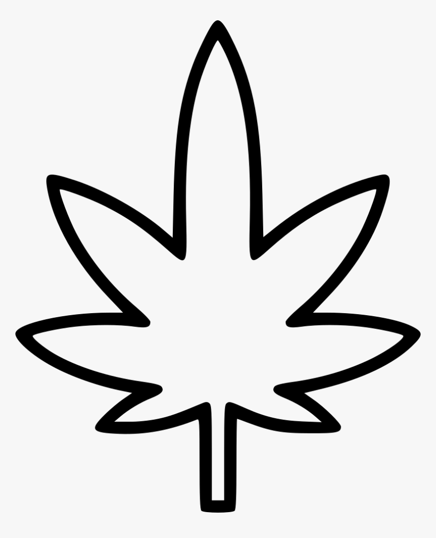 Marijuana - Line Art, HD Png Download