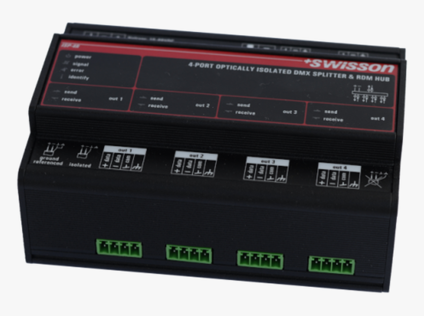 Swisson Din Rail Rdm & Dmx Splitter Program - Electronics, HD Png Download