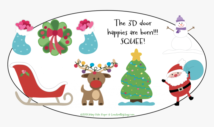 Holiday Door Decorating Contest Challenge Accepted Cartoon, HD Png