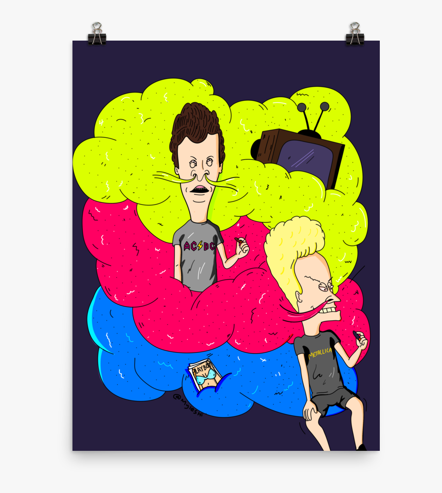 Cloudy Day With Beavis & Butthead - Cartoon, HD Png Download