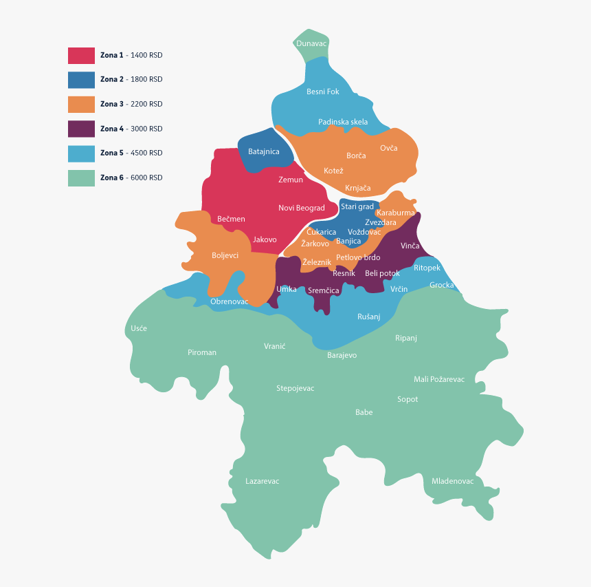 Belgrade Municipalities, HD Png Download