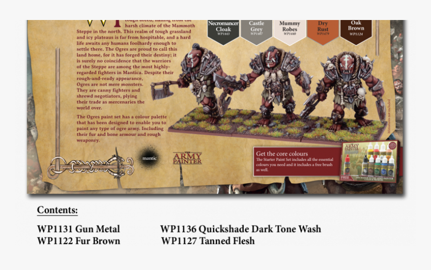 Warpaints Kings Of War Ogres Paint Set, HD Png Download