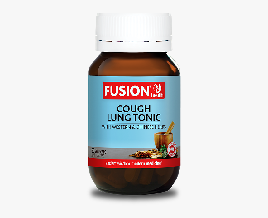 Fusion Health Products Cough Lung Tonic Supplements - Fusion Cough Lung Tonic, HD Png Download