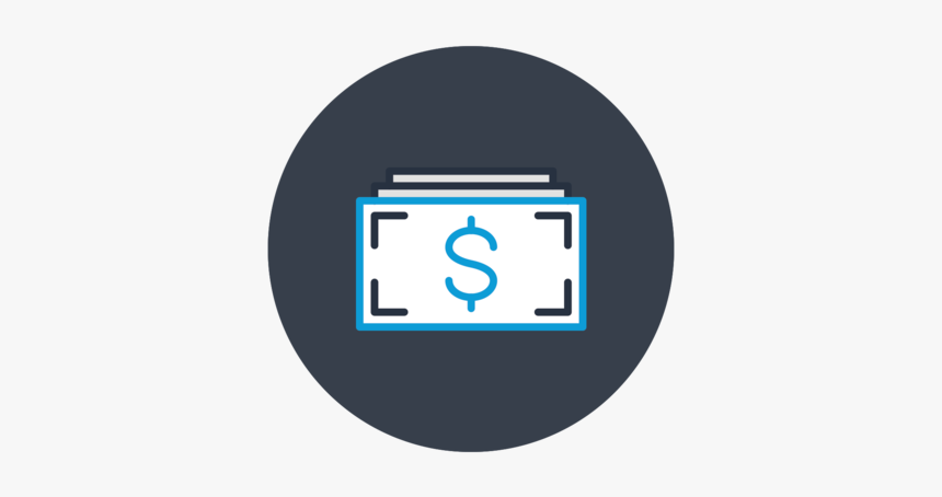 An Icon Of Dollar Bills - Circle, HD Png Download