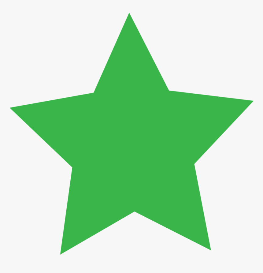 Green Star Icon Png Clipart , Png Download - Star Png, Transparent Png