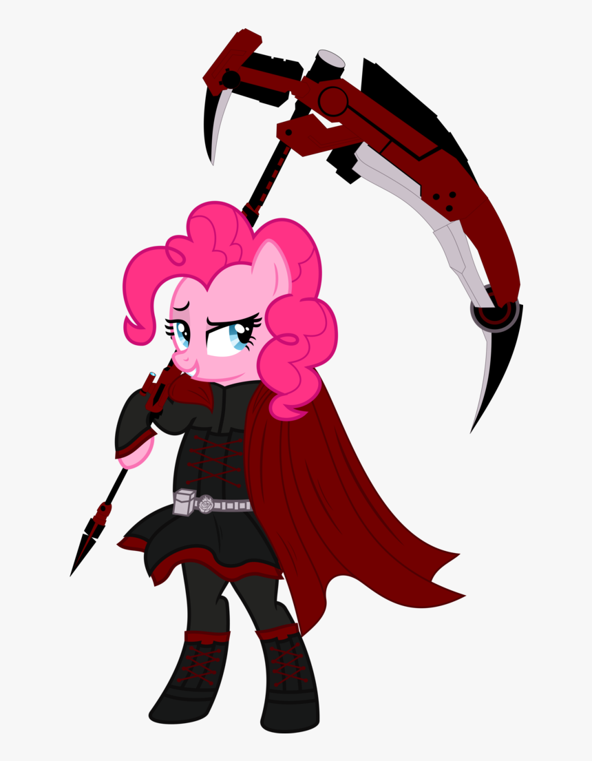 Gebos97531, Pinkie Pie, Ruby Rose, Rwby, Safe, Simple - Cartoon, HD Png Download