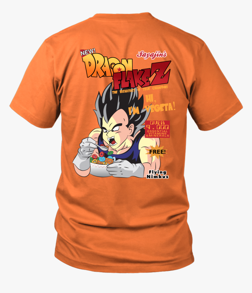 Super Saiyan Vegeta Dragon Flake Z Cereal - My Mom Is A Veteran Shirt, HD Png Download