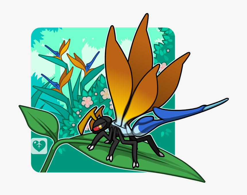 Bird Of Paradise Fakemon Clipart , Png Download - Digital Art, Transparent Png