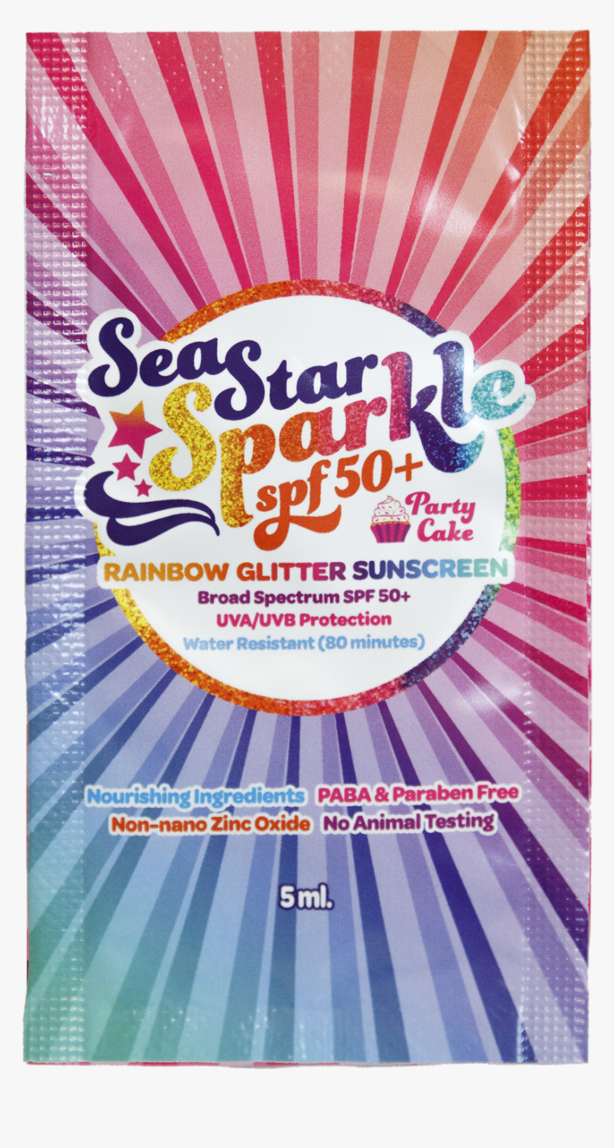 10 Seastar Sparkle Spf50 Travel Packets / Party Cake - Poster, HD Png Download