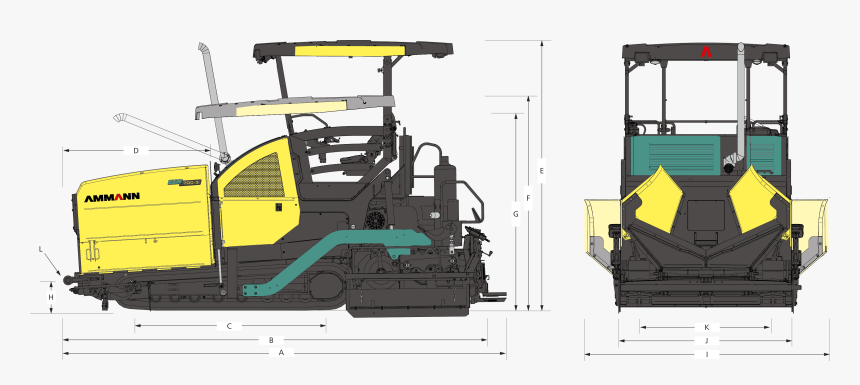 Caterpillar Paving 700 Png - Ammann Aft 700 2, Transparent Png