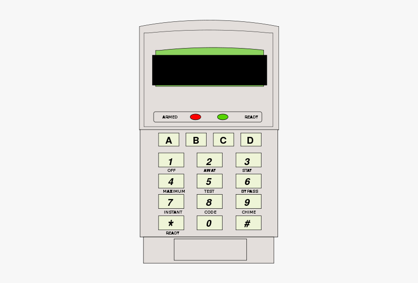 Teclado De Alarma - Machine, HD Png Download