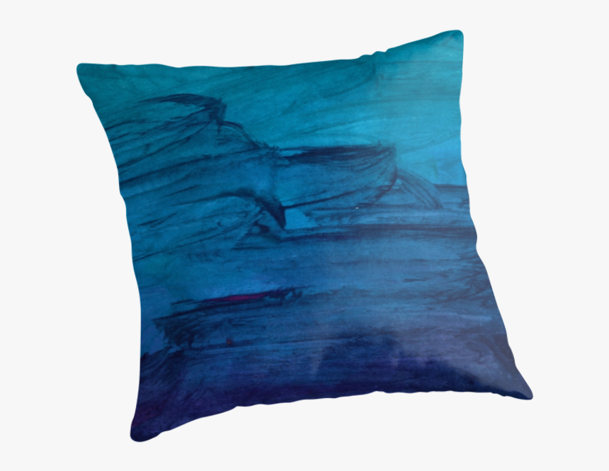 Blue Watercolor Texture - Cushion, HD Png Download