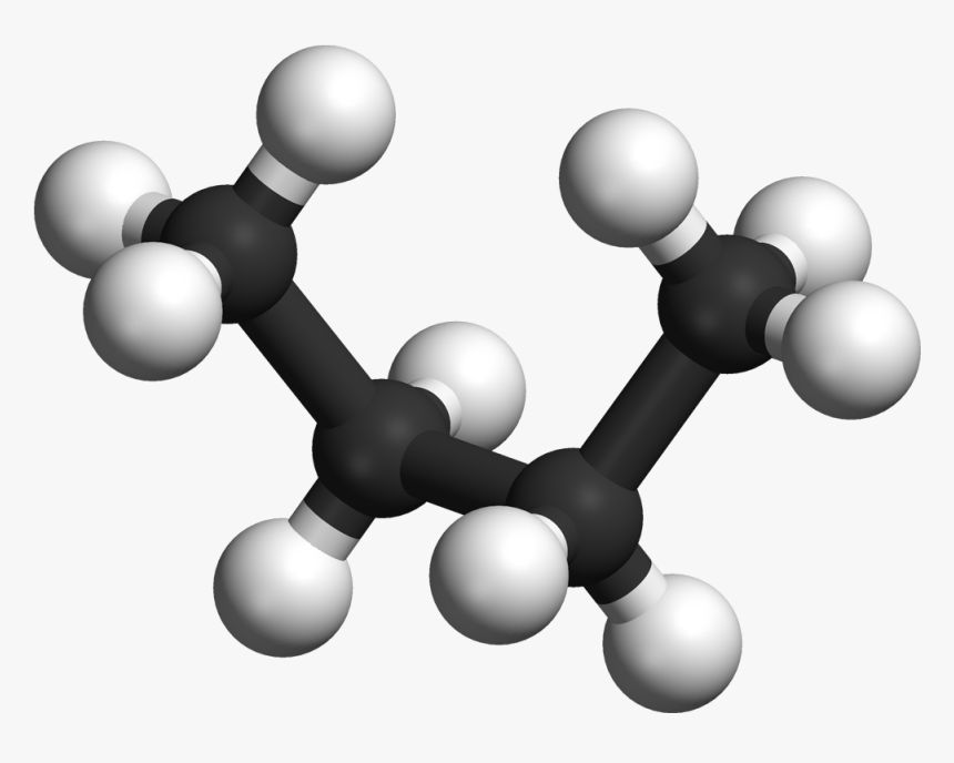 Butane Negative Gauche Side 3d Balls - Molecule, HD Png Download ...