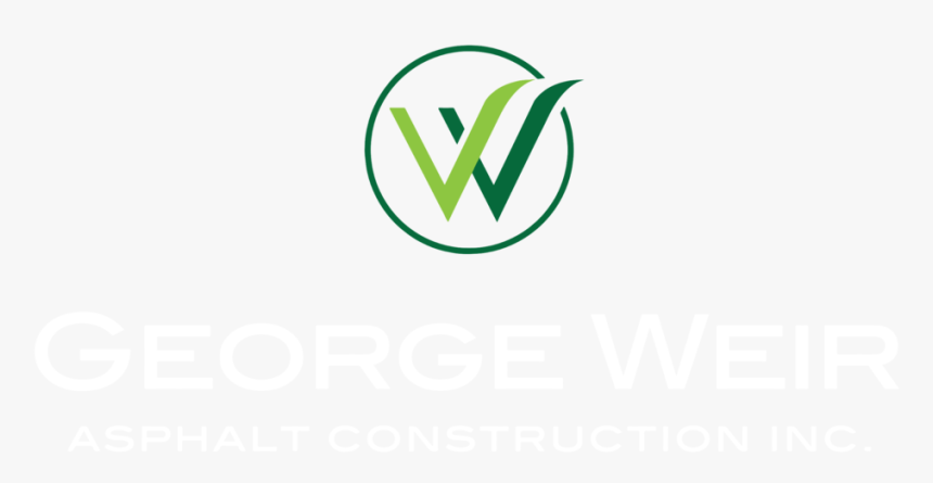 George Weir Asphalt Logo White Text - Sign, HD Png Download