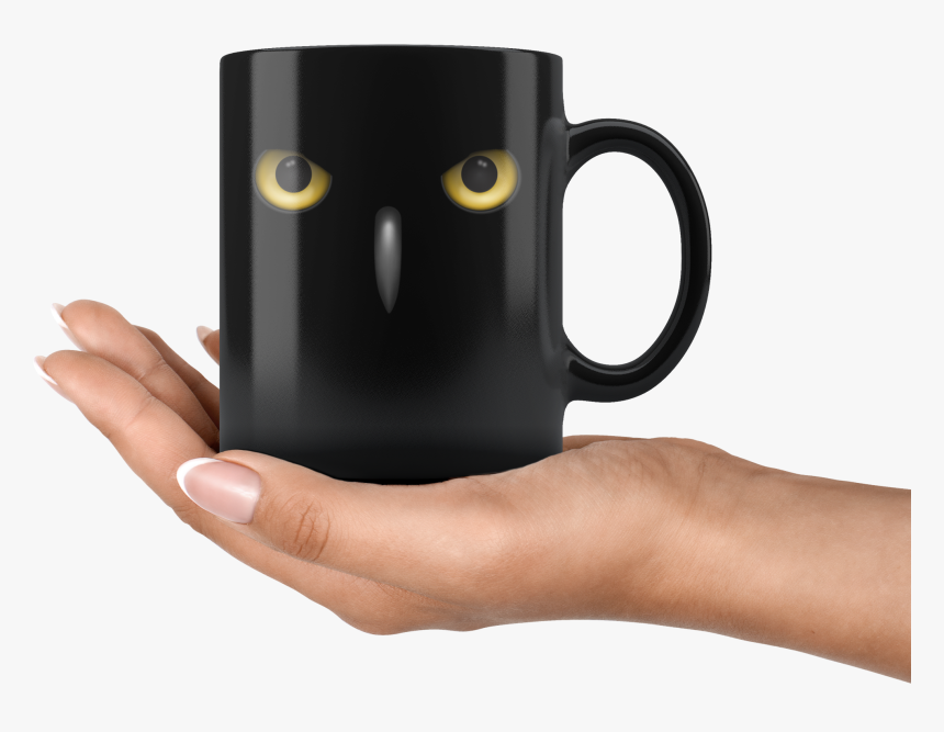 I Watching You Realistic Night Owl Black Scary Mug - Mug, HD Png Download