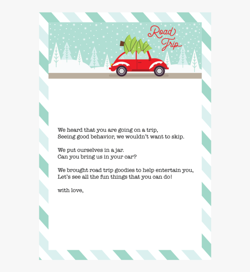 Free Printable Download For Elf On The Shelf -travel - Elf On The Shelf Traveling Letter, HD Png Download