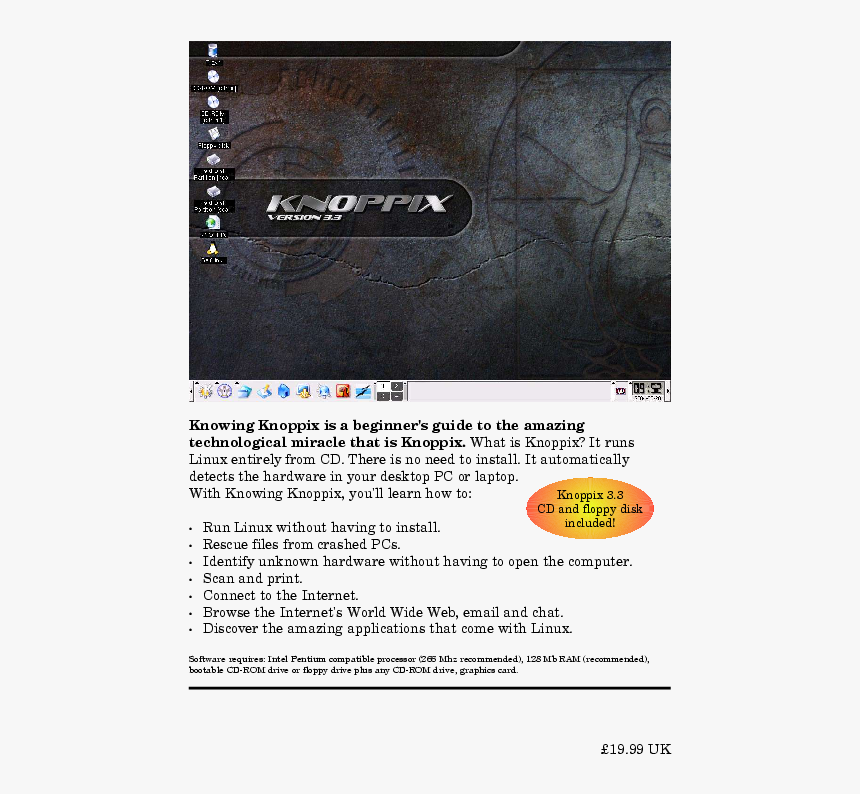Knowing Knoppix - Linux Knoppix, HD Png Download
