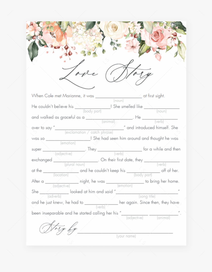 Floral Bridal Bingo Template Download By Littlesizzle - Bridal Shower Games Would She Rather, HD Png Download