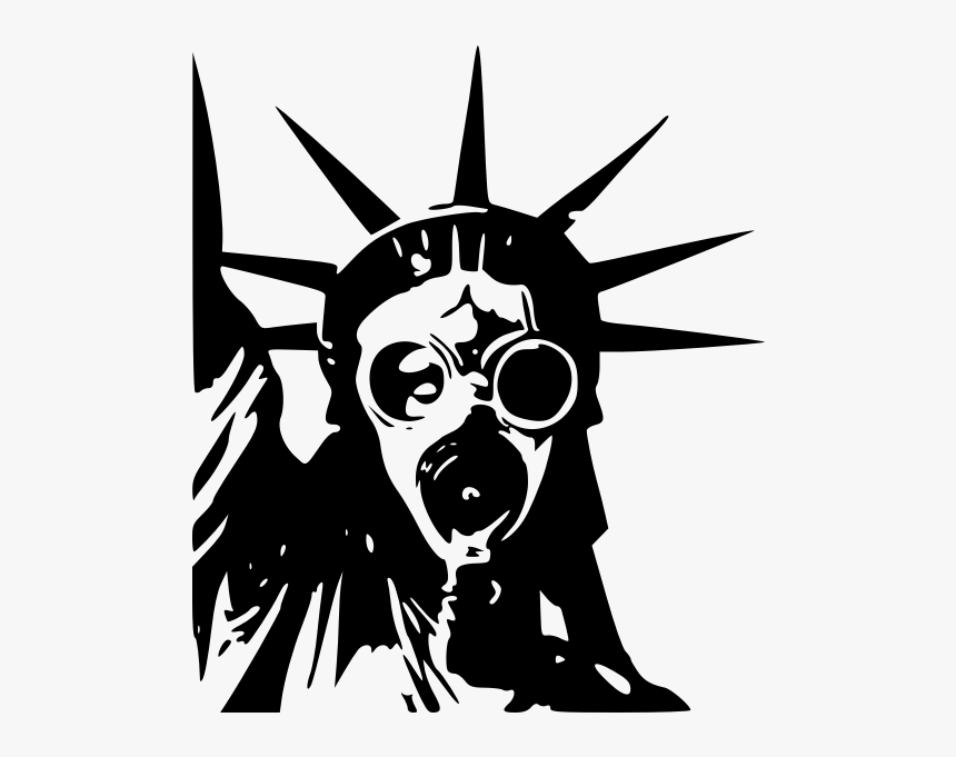 Statue Of Liberty In A Gas Mask - Inventore Della Coca Cola, HD Png Download