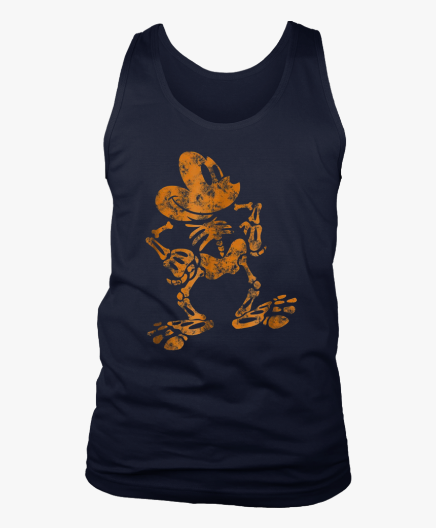 Mickey Mouse Halloween Skeleton T Shirt - T-shirt, HD Png Download