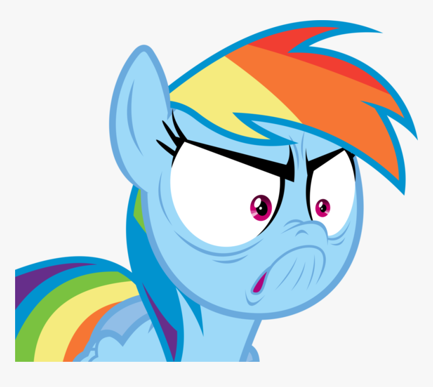 Angry Rainbow Dash, HD Png Download