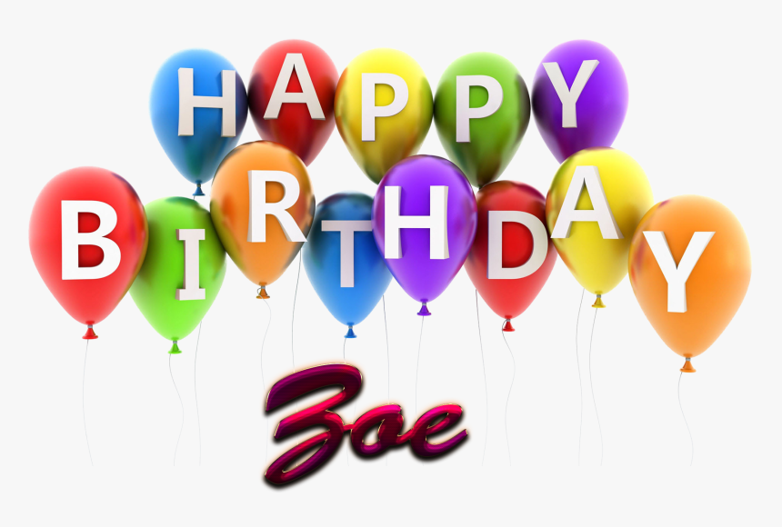Zoe Happy Birthday Balloons Name Png - Happy Birthday Rano Cake, Transparent Png