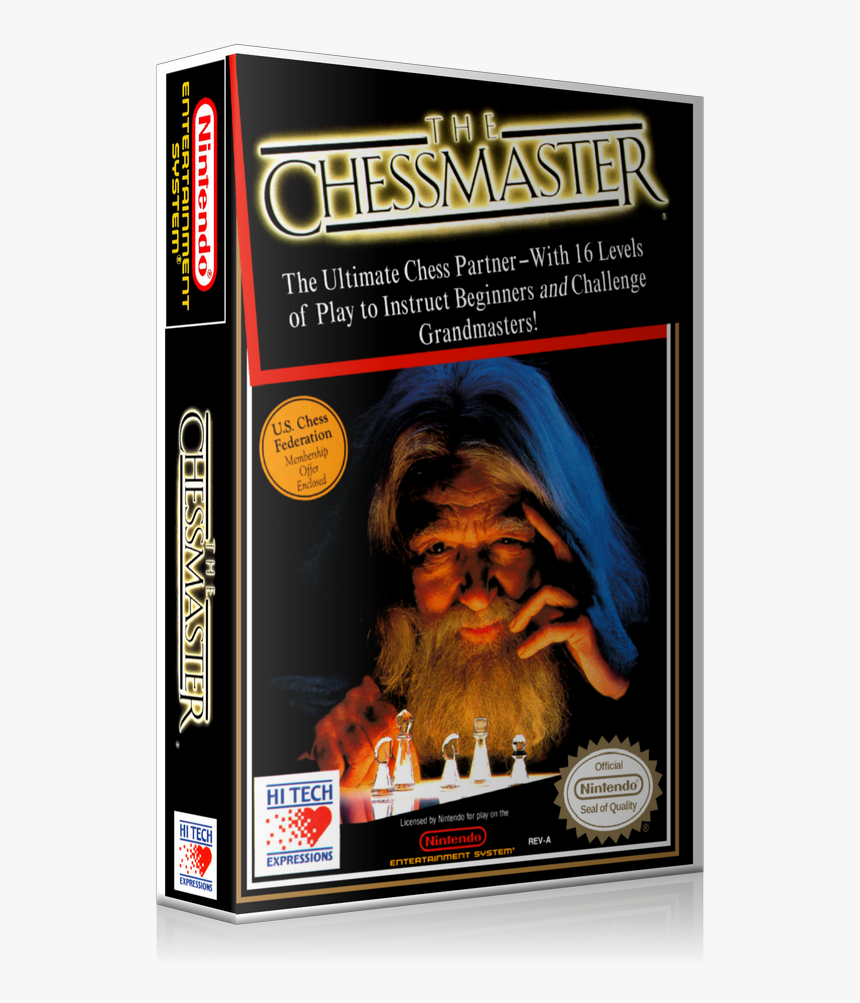 Nes The Chessmaster Retail Game Cover To Fit A Ugc, HD Png Download