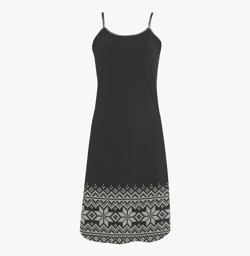 Scandinavian Christmas Knit Sweater Pattern Red Alcestis - Little Black Dress, HD Png Download