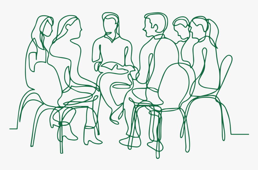 Our Beneficiaries - Drawing Of Group Of People, HD Png Download