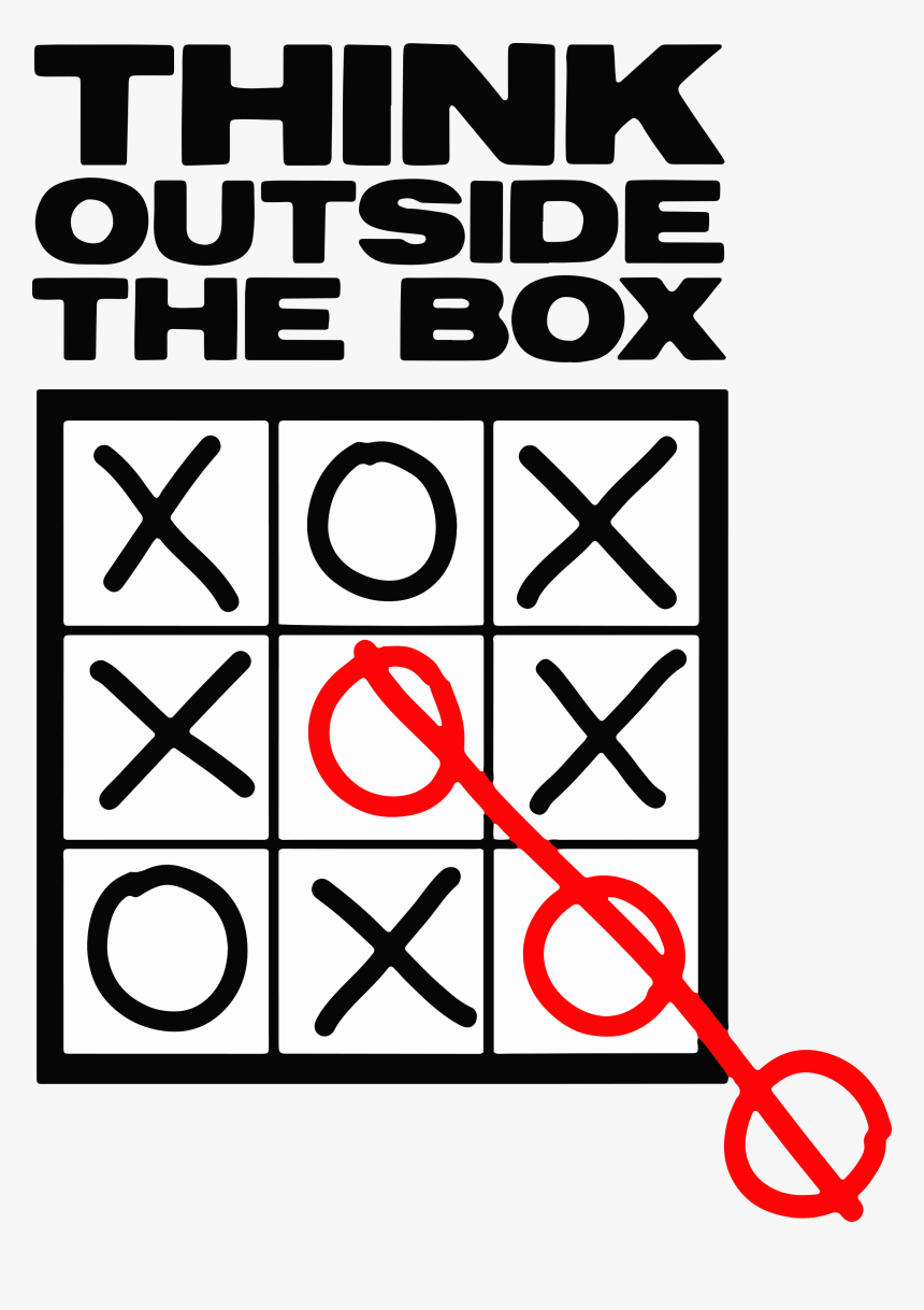 Humour Poster Catchphrase - Think Outside The Box Joke, HD Png Download