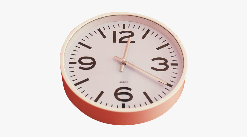 White Wall Clock Red Outside - Don T Have Time For Myself, HD Png Download
