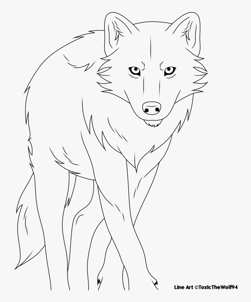 Lineart By Toxicthewolf94 - Line Art, HD Png Download