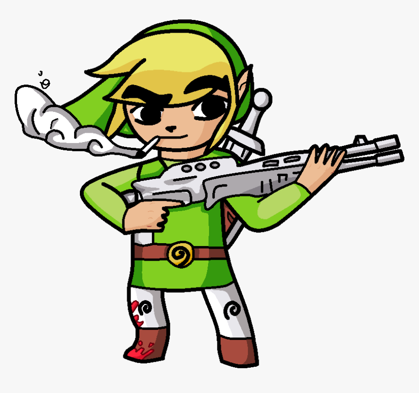 View Öloihasölkjöljfb , - Zelda With A Gun, HD Png Download