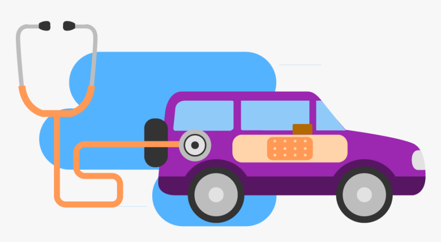 Stethoscope Png Shape Of A Car - Portable Network Graphics, Transparent Png