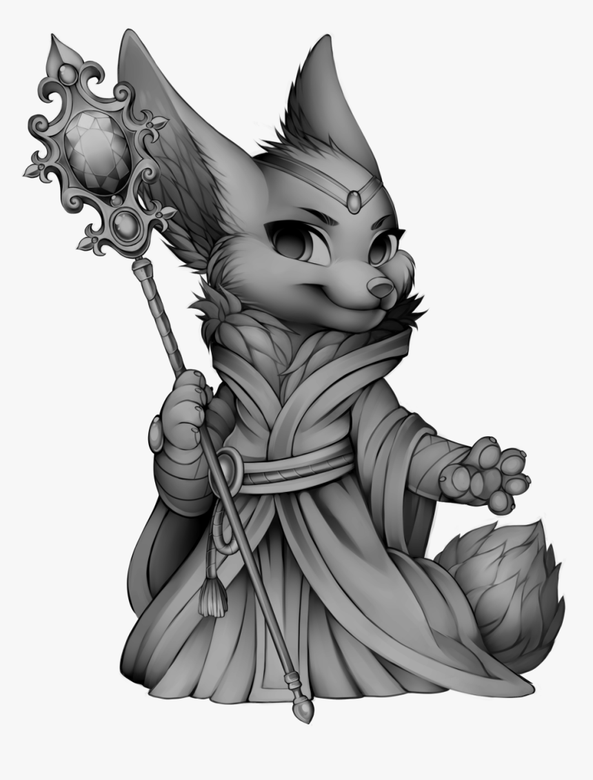 Furvilla Tigereye Peak Sorcerer Fox - Art Bat Eared Fox, HD Png Download