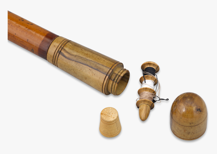 Malacca Sewing Kit Cane - Bullet, HD Png Download