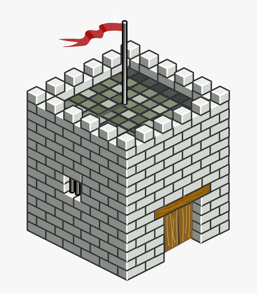Isometric Tower Svg Clip Arts - Castle Tower Isometric, HD Png Download