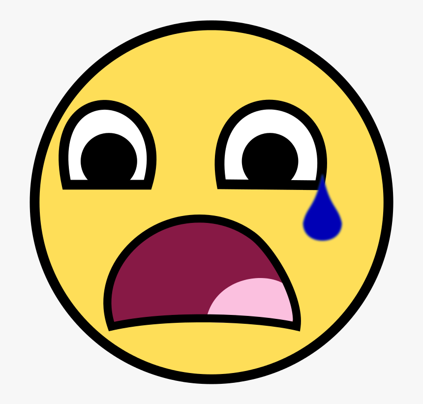 File - Sadsmiley - Svg - Surprised Smiley Png , Png - Surprised Face Png, Transparent Png