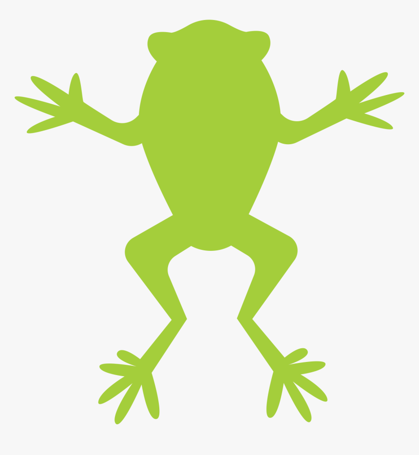 Frog - Cartoon Simple Frog, HD Png Download