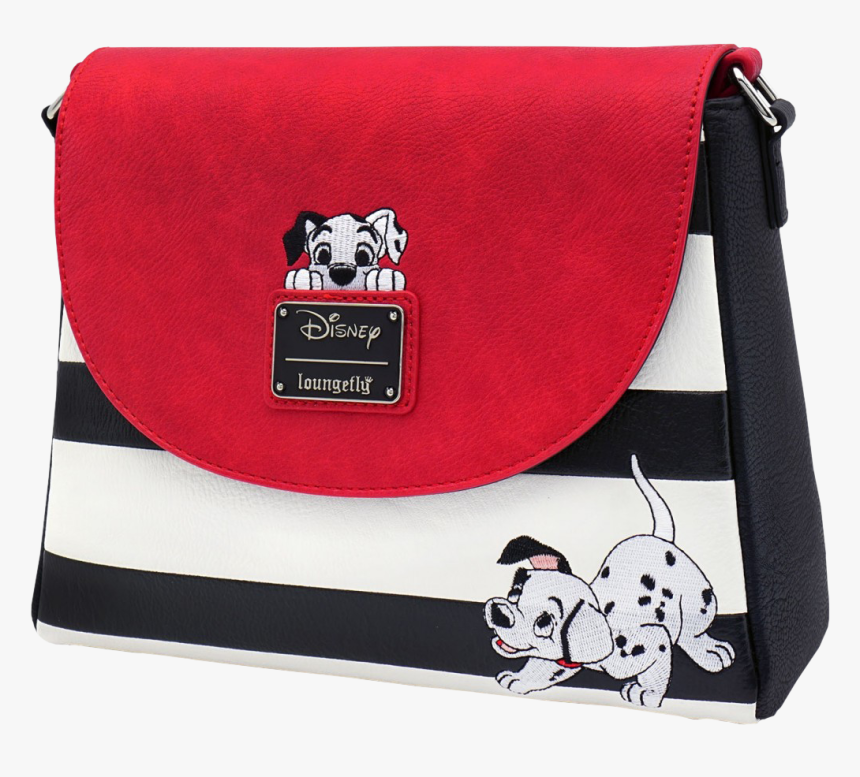 Peeking Puppy Striped 10” Faux Leather Crossbody Bag - Loungefly Disney 101 Dalmatians, HD Png Download