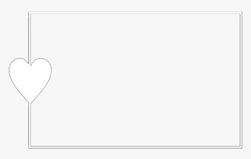 #heart #whiteheart #white #rectangle #square #whitesquare - Heart, HD Png Download