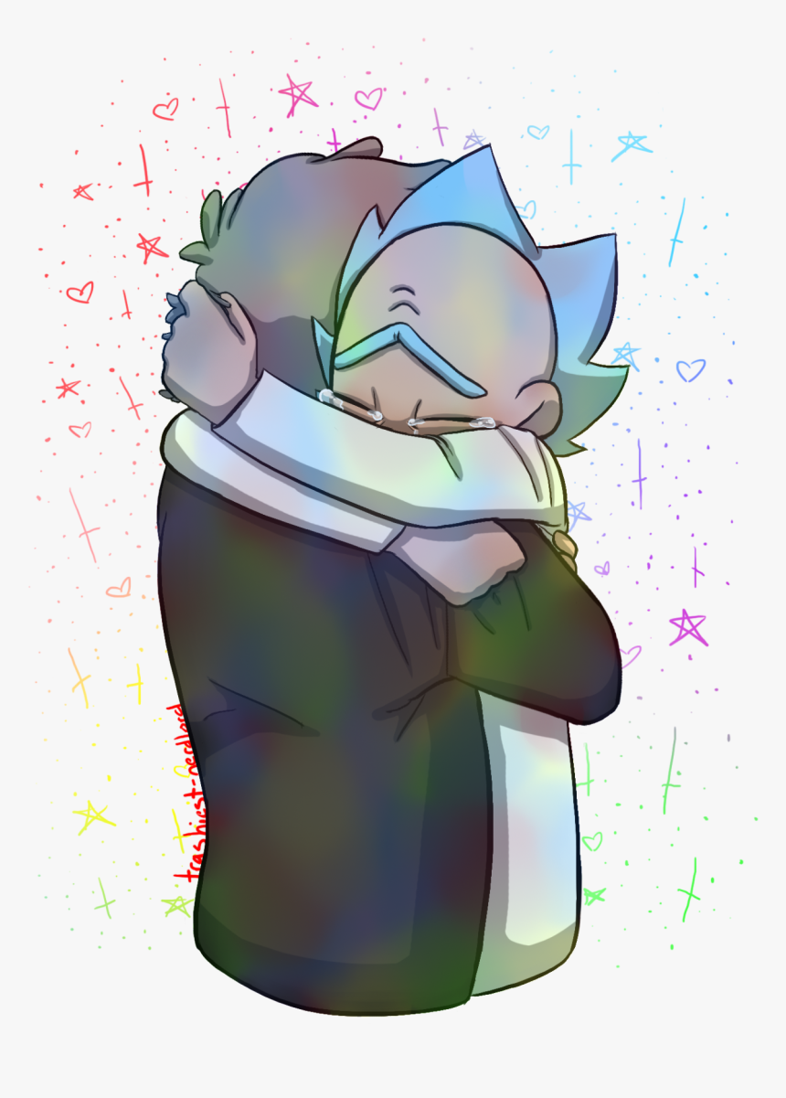 Rick And Morty Clipart Rick Hugging - Cartoon, HD Png Download