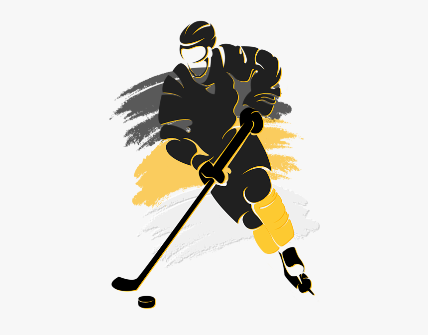 Clip Art Ice Hockey Silhouette, HD Png Download