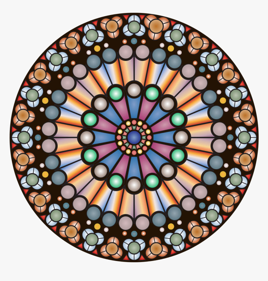 Rose Window Of Notre-dame - Light Distribution Curve Of Track Light, HD Png Download