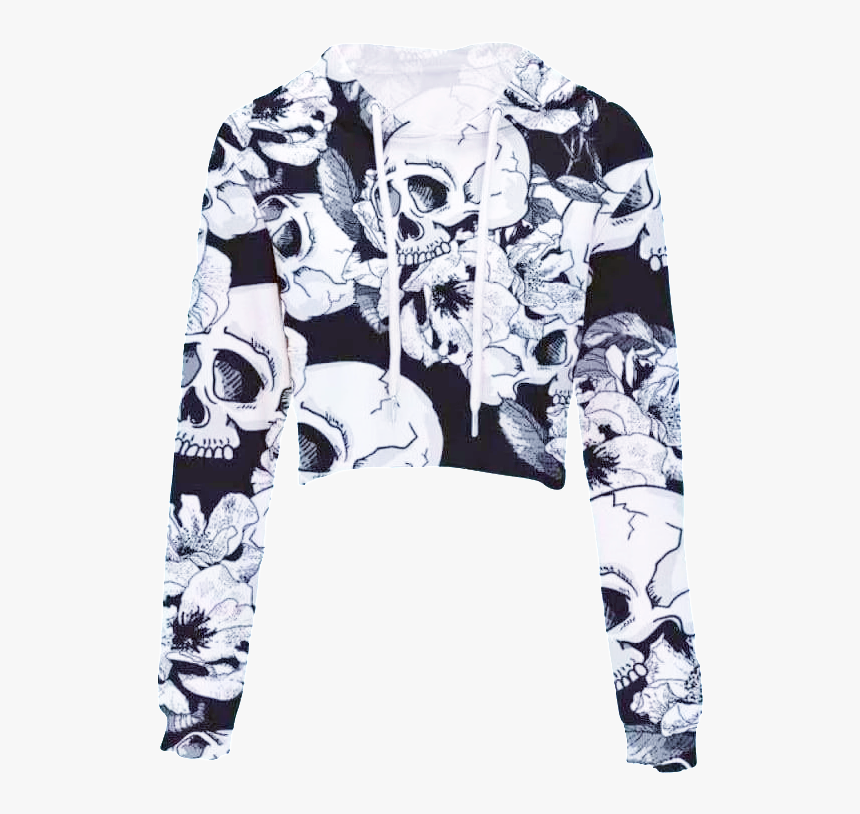 Leimolis Crop Top Hoodie Women 3d Print Pink Black - Pajamas, HD Png Download