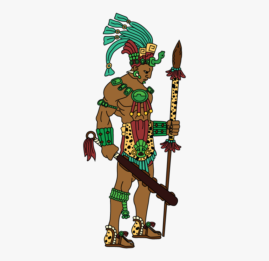 Mayanjaguarwarrior-01 - ชน เผ่า มา ยา การ์ตูน, HD Png Download