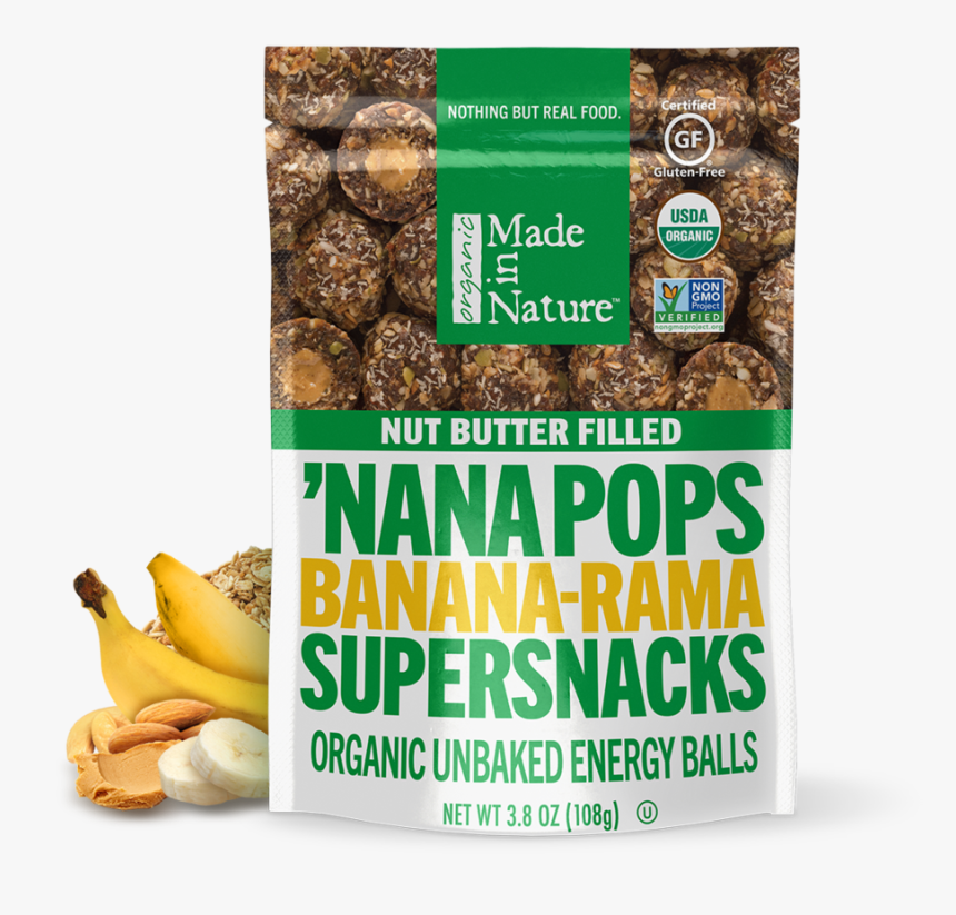 Nana Pops Banana-rama Supersnacks - Natural Foods, HD Png Download