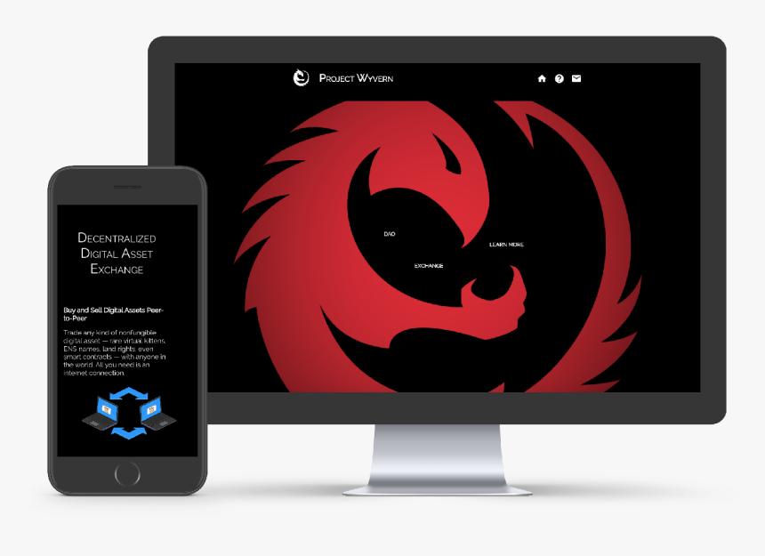 Project Wyvern Website Mock Up Crypto Designers - Project Wyvern, HD Png Download