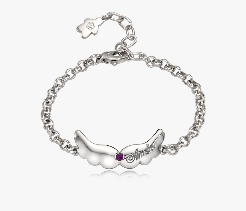 Baby Angel Silver Anti-lost Bracelet - Bracelet, HD Png Download