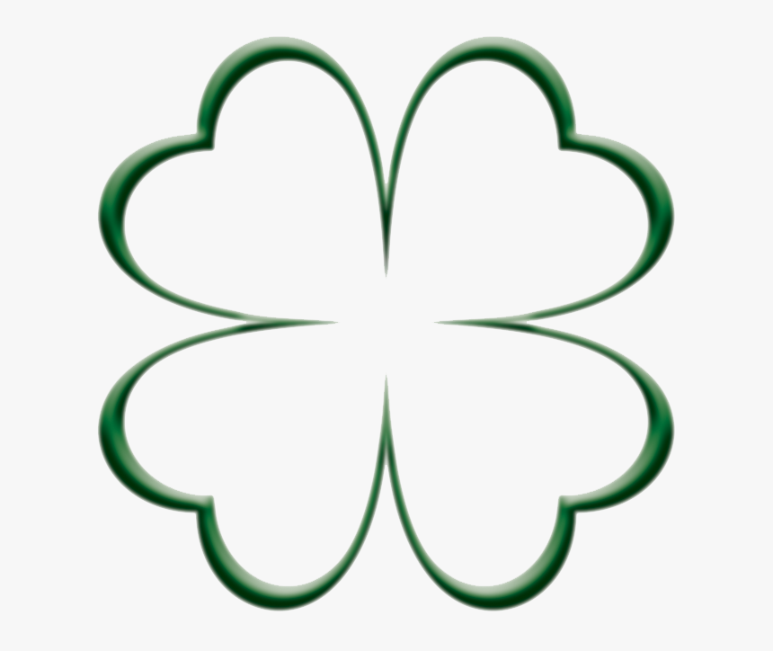 Four Leaf Clover Outline Clipart Png Download 4 Leaf Clover Hearts Transparent Png Transparent Png Image Pngitem